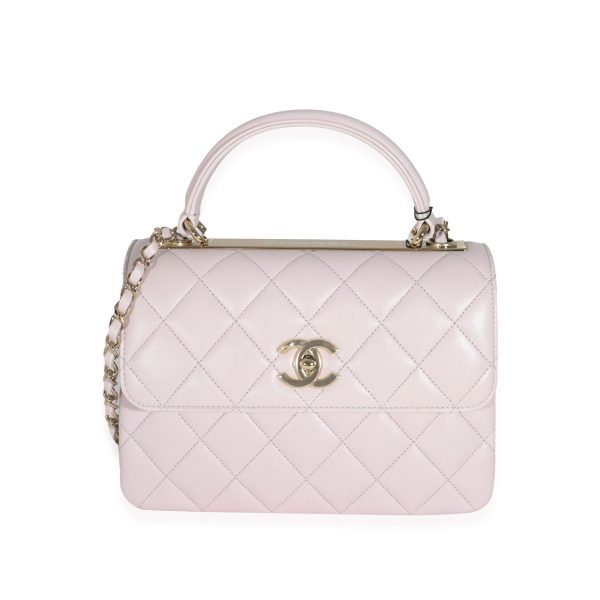 131581 fv Chanel 20A Lilac Lambskin Small Trendy Flap Bag