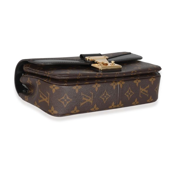 131601 box c28beb23 e54f 4bf3 a568 f0fdb8e2794f Louis Vuitton Black Leather Monogram Canvas Marceau Bag