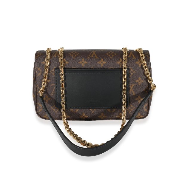 131601 pv bb16c3fc 3e8a 493d a813 af325d3f0975 Louis Vuitton Black Leather Monogram Canvas Marceau Bag