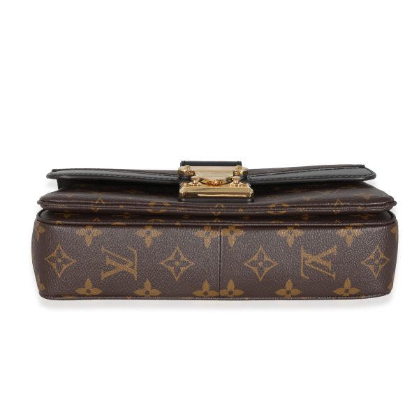 131601 stamp 4e52f643 04ec 408d 9540 cb354bb9cae9 Louis Vuitton Black Leather Monogram Canvas Marceau Bag