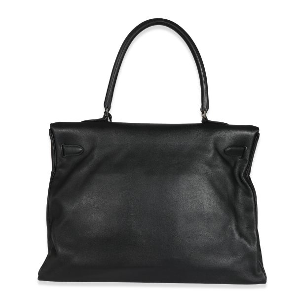 131656 pv ac0b8ba3 c679 4022 bfeb a4d7445da60f Hermès Black Sikkim Retourne Kelly Relax 50 PHW