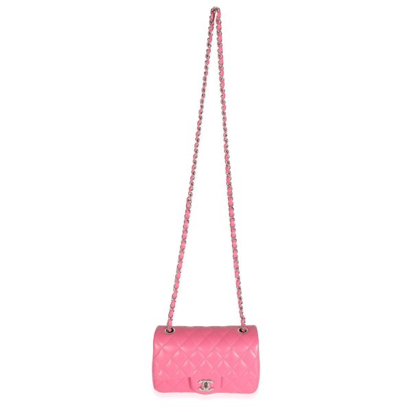 131659 bv Chanel Pink Lambskin Classic Mini Rectangular Flap Bag