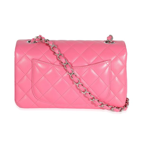 131659 pv Chanel Pink Lambskin Classic Mini Rectangular Flap Bag