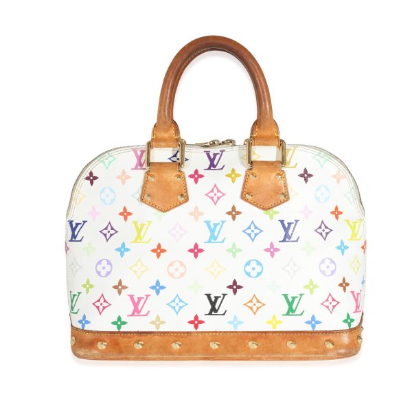 131678 pv c451dac4 ab77 4a7e 9c39 8a5544798853 Louis Vuitton x Takashi Murakami White Monogram Multicolore Canvas Alma PM