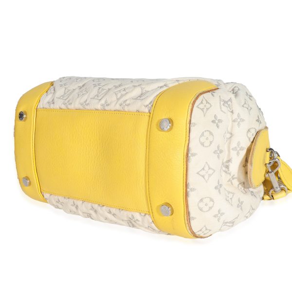 131713 box 57b7df66 6d14 4e2b adab 071e38d6719d Louis Vuitton Jaune Monogram Denim Round Speedy Bag