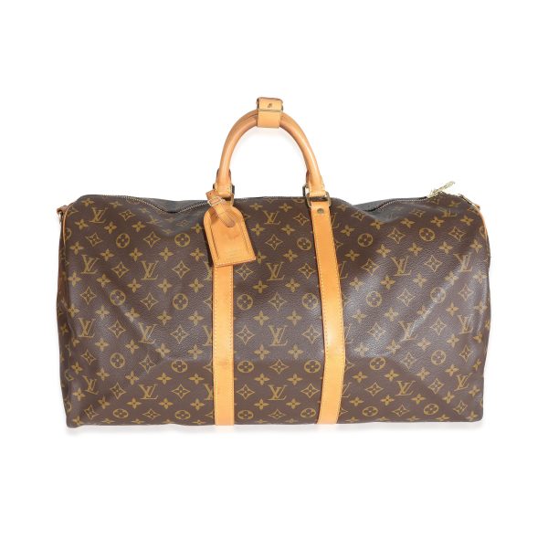 131718 fv Louis Vuitton Vintage Monogram Canvas Keepall Bandoulière 55