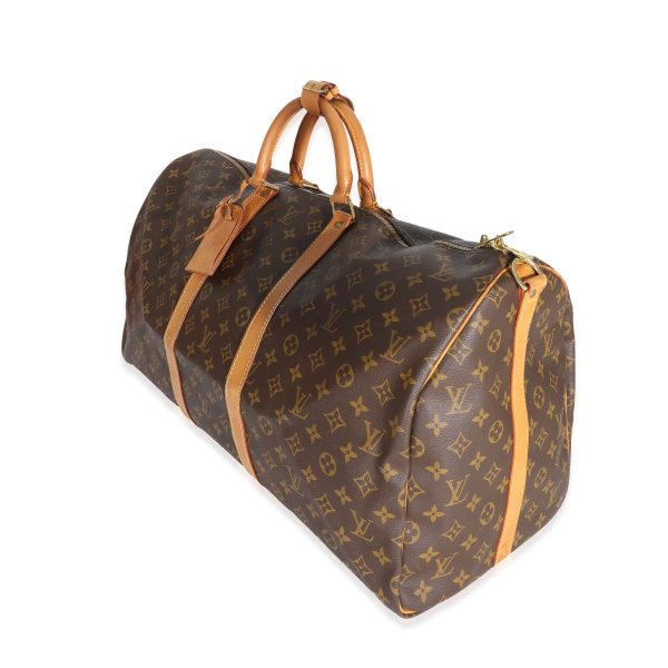 131718 sv Louis Vuitton Vintage Monogram Canvas Keepall Bandoulière 55