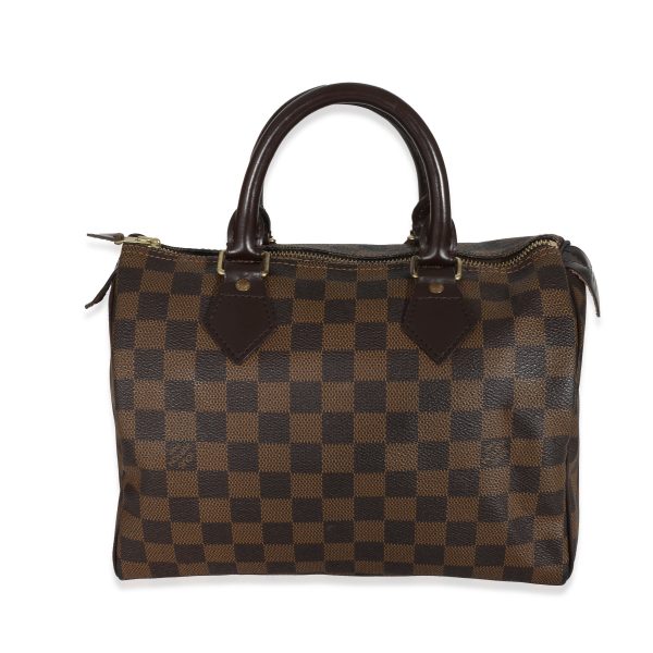 131728 fv Louis Vuitton Damier Ebene Canvas Speedy 25