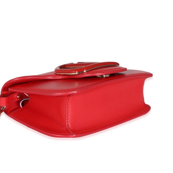 131732 clasp Valentino Rouge Pur Calfskin Small Vlogo Loco Bag