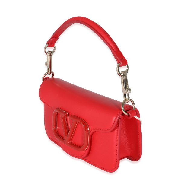 131732 sv Valentino Rouge Pur Calfskin Small Vlogo Loco Bag