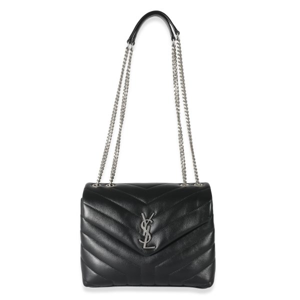 131742 clasp cb5b0a2d 1a5d 4880 b70e c4dd0de99000 Saint Laurent Black Calfskin Small Loulou