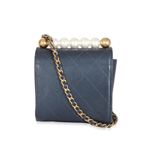 131801 pv 21c05fcf 5bc3 4207 8304 2cff46b1288f Chanel Navy Goatskin Chic Pearls Mini Flap Bag