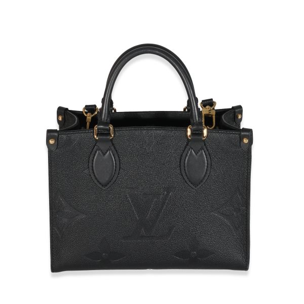 131811 fv Louis Vuitton Black Empreinte Monogram Giant Onthego PM