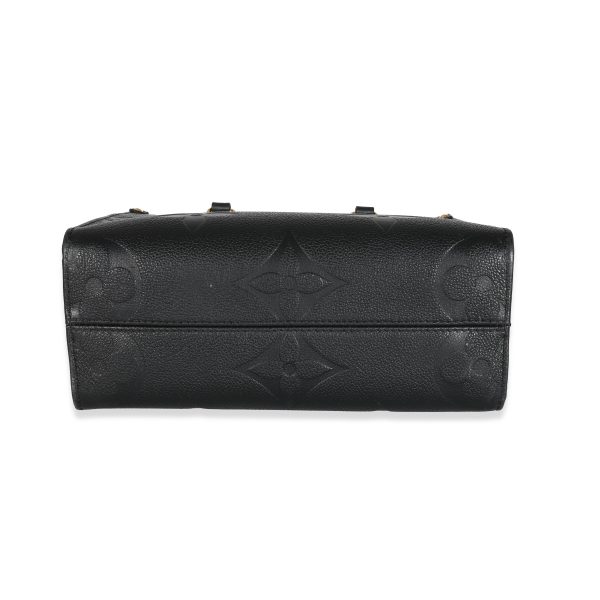 131811 stamp Louis Vuitton Black Empreinte Monogram Giant Onthego PM