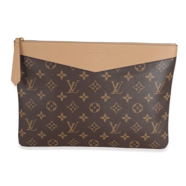 131817 fv Louis Vuitton Sesame Monogram Canvas Daily Pouch