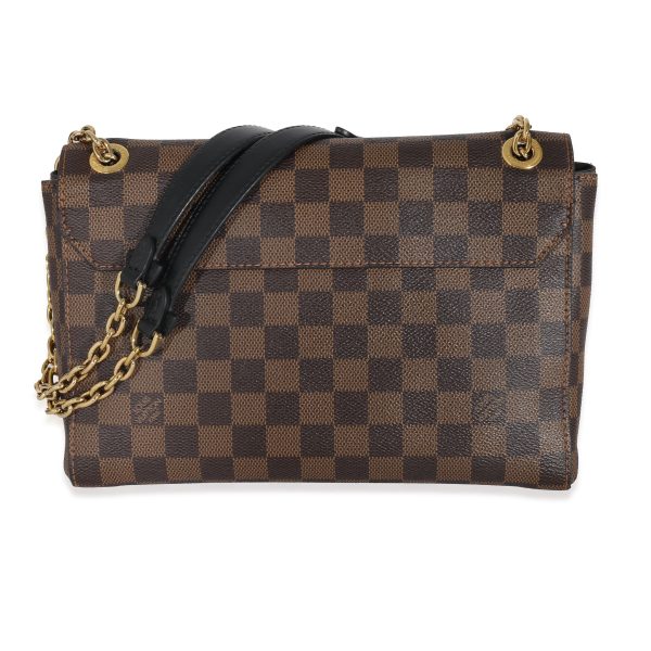 131874 pv 6a983c41 4fb9 40a1 a8d6 6c467cfb8e49 Louis Vuitton Black Calfskin Damier Ebene Canvas Vavin PM