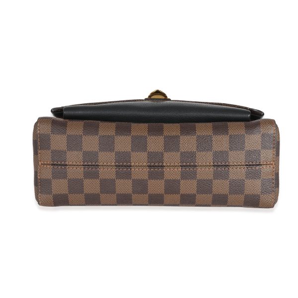 131874 stamp 6595a782 539b 44b1 a585 cbdbdc3c7105 Louis Vuitton Black Calfskin Damier Ebene Canvas Vavin PM