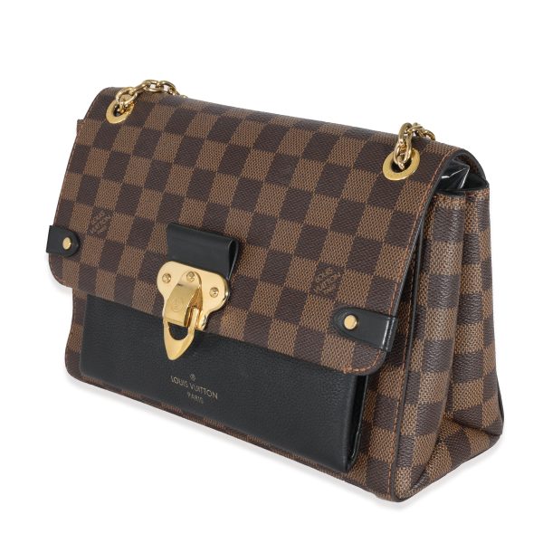 131874 sv 79d9ba0b 3955 46c9 ba3f a67a46eccf3d Louis Vuitton Black Calfskin Damier Ebene Canvas Vavin PM