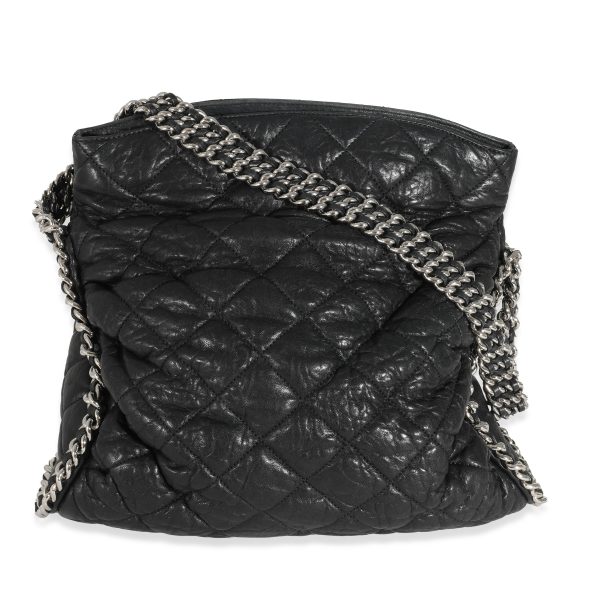 131877 pv 78b0c70b 91a3 4afe 9661 4026eafad9f0 Chanel Black Washed Lambskin Chain Around Hobo