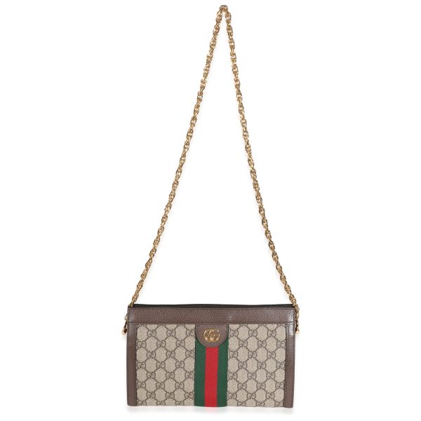 131891 bv Gucci Beige GG Supreme Web Ophidia GG Small Shoulder Bag