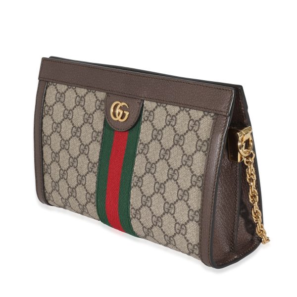 131891 sv Gucci Beige GG Supreme Web Ophidia GG Small Shoulder Bag