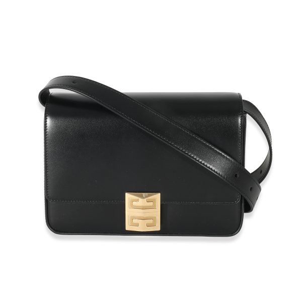 131893 fv Givenchy Black Calf Leather Medium 4G Bag