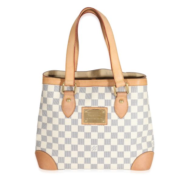 131962 fv Louis Vuitton Damier Azur Canvas Hampstead PM