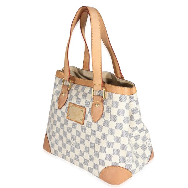 131962 sv Louis Vuitton Damier Azur Canvas Hampstead PM