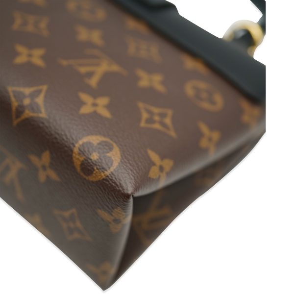 132001 ad1 Louis Vuitton Black Leather Monogram Canvas Locky BB