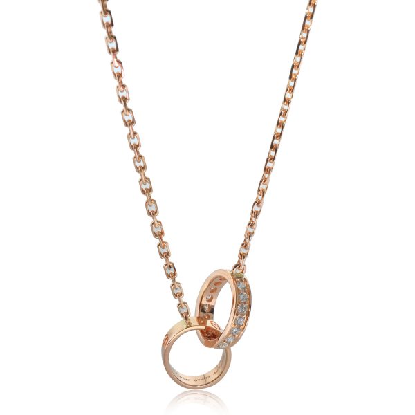 132023 fv Cartier Love Diamond Necklace in 18k Rose Gold 022 CTW