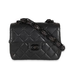 132034 fv Chanel Matelasse Vanity Case White Gold Hardware Grained Calfskin Shoulder Bag