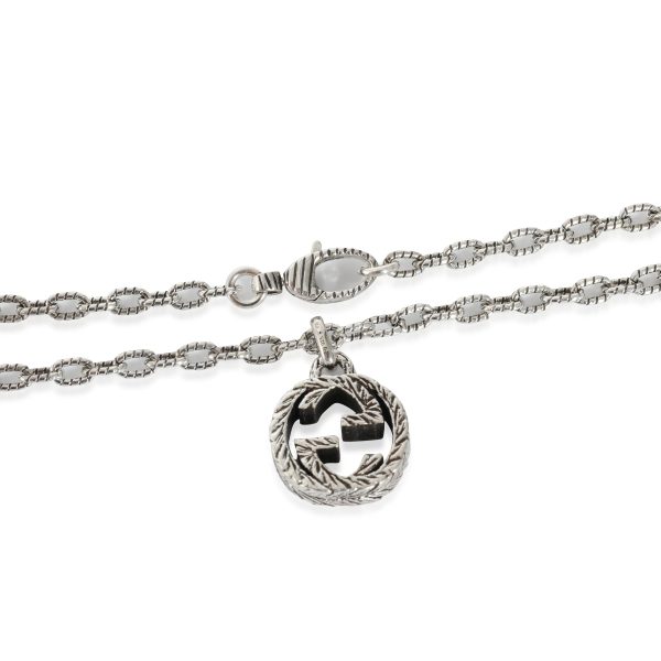 132046 clasp Gucci Interlocking G Necklace in Sterling Silver