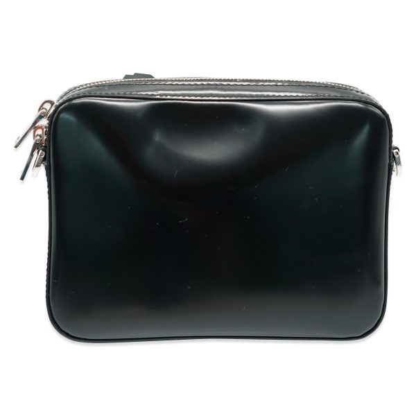 132079 sv Prada Black Spazzolato Messenger Bag