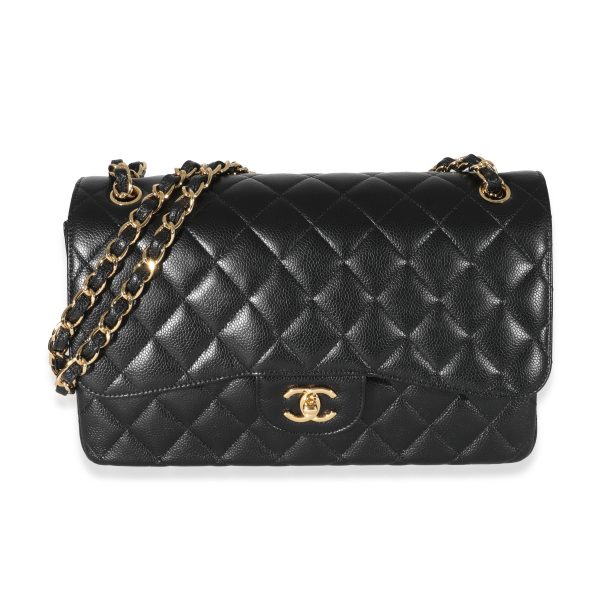 132087 fv 1d866623 80a9 47fa a7f3 db87d141463f Chanel Black Caviar Jumbo Classic Double Flap Bag