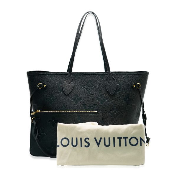 132118 ad3 Louis Vuitton Black Monogram Empreinte Neverfull MM