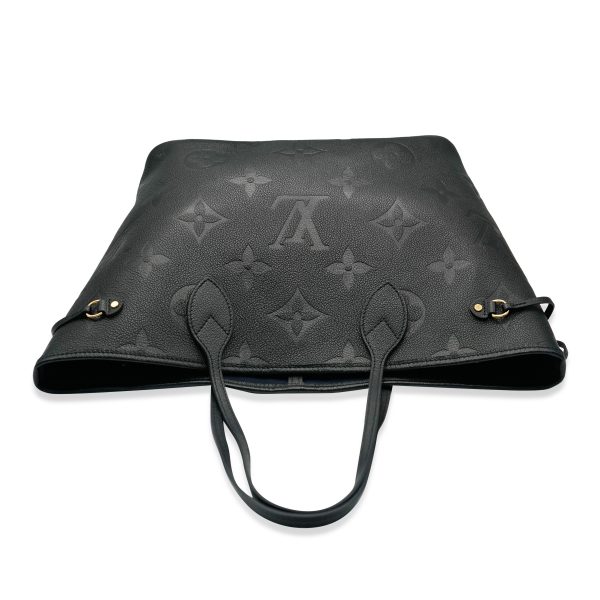 132118 bv Louis Vuitton Black Monogram Empreinte Neverfull MM