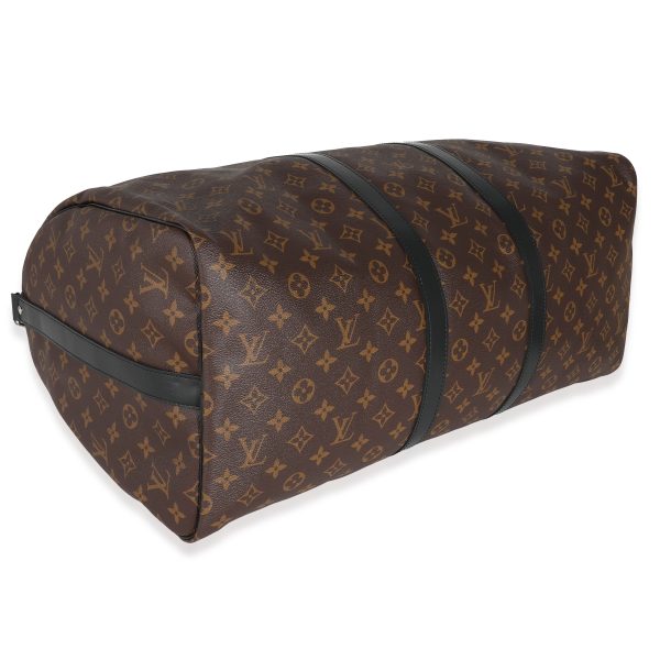 132120 clasp 9ad91392 e74a 4ba6 bd01 a803f3c54b15 Louis Vuitton Monogram Macassar Keepall Bandoulière 55