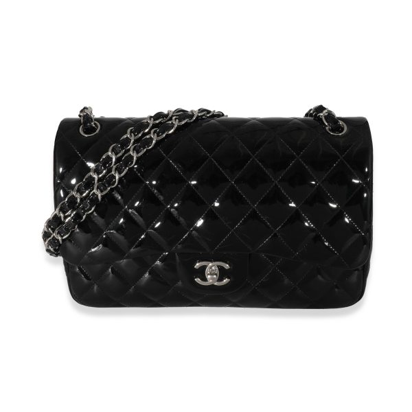 132143 fv 99298e8f 61a4 4e5f 9a9f 665f49d1c6d0 Chanel Black Patent Classic Jumbo Flap Bag