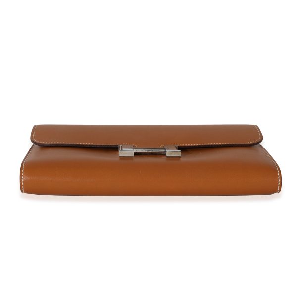 132161 stamp 5d8abe19 dfd7 4c34 9d66 29f00e875002 Hermès Fauve Barenia Constance Long Wallet PHW