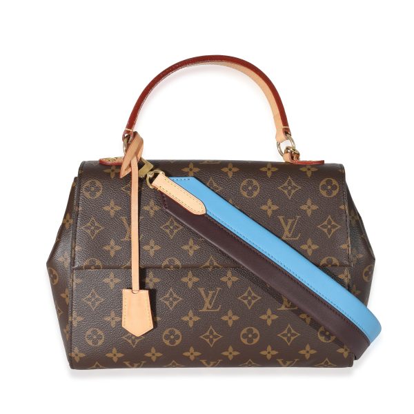 132172 fv Louis Vuitton Monogram Canvas Blue Glacial Cluny MM