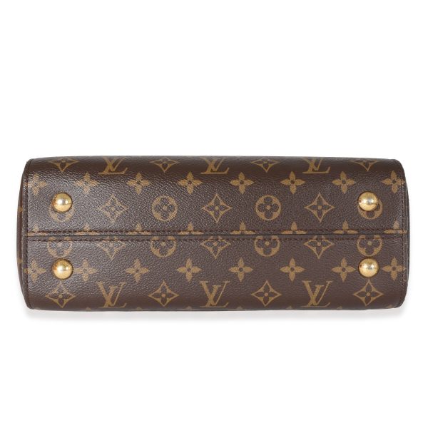 132172 stamp Louis Vuitton Monogram Canvas Blue Glacial Cluny MM