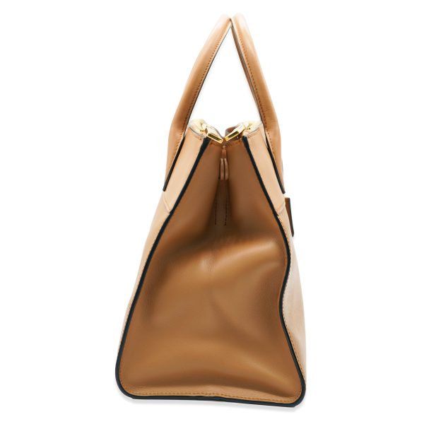 132204 av Prada Tan Saffiano Paradigme Tote