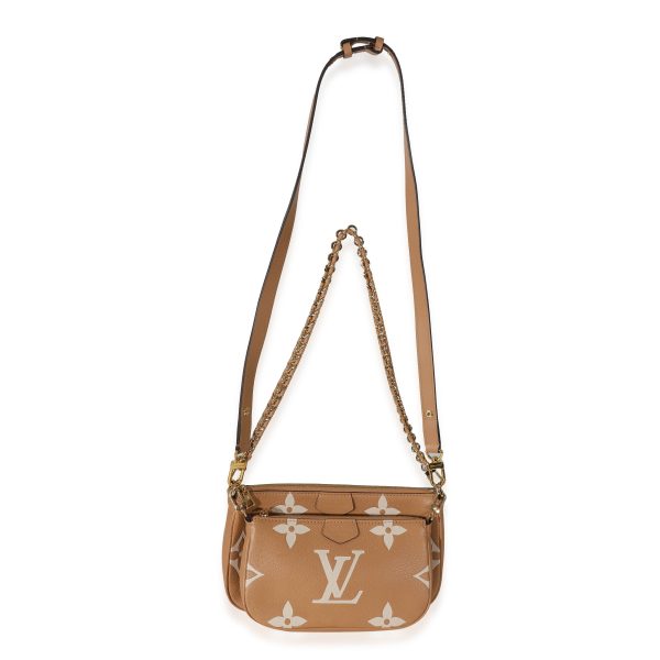 132210 bv Louis Vuitton Arizona Creme Giant Empreinte Multi Pochette Accessories