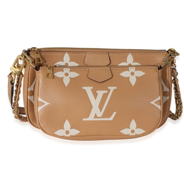 132210 fv Louis Vuitton Arizona Creme Giant Empreinte Multi Pochette Accessories