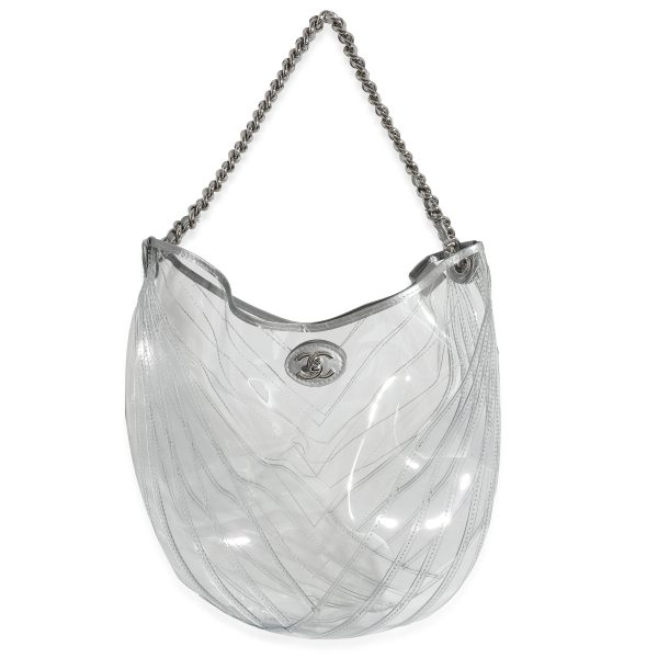 132211 fv d609767b 8692 443c 99bd efa9765a2901 Chanel Runway PVC Transparent Teardrop Bucket Bag