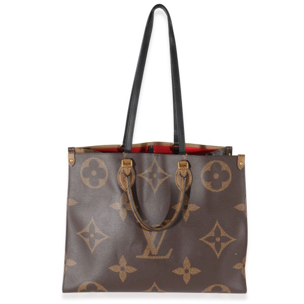 132214 av Louis Vuitton Giant Monogram Reverse Canvas Onthego GM