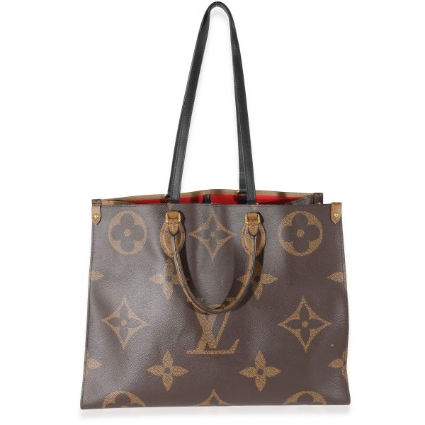 132214 bv Louis Vuitton Giant Monogram Reverse Canvas Onthego GM