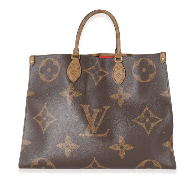 132214 pv Louis Vuitton Giant Monogram Reverse Canvas Onthego GM