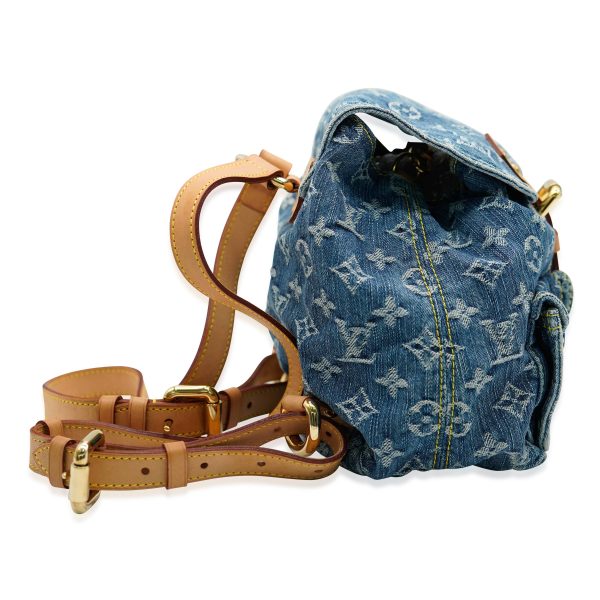 132268 av Louis Vuitton Blue Monogram Denim Sac a Dos PM