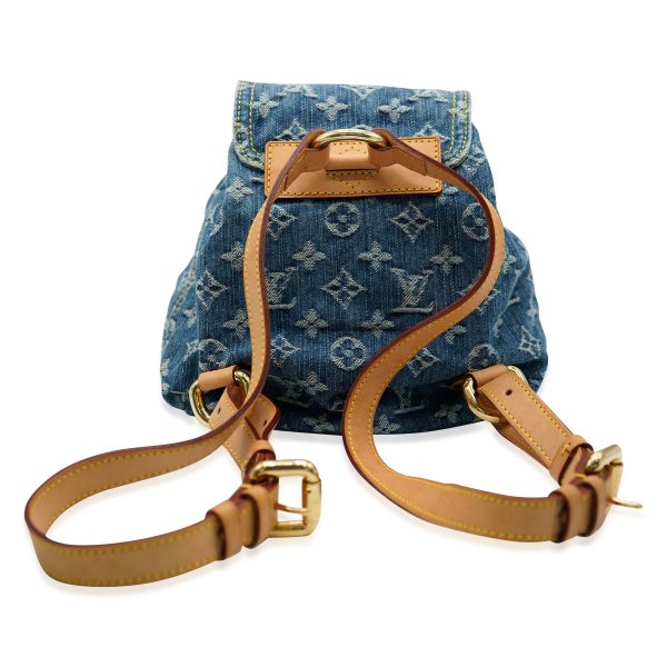 132268 pv Louis Vuitton Blue Monogram Denim Sac a Dos PM